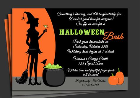 fun halloween invitation wording